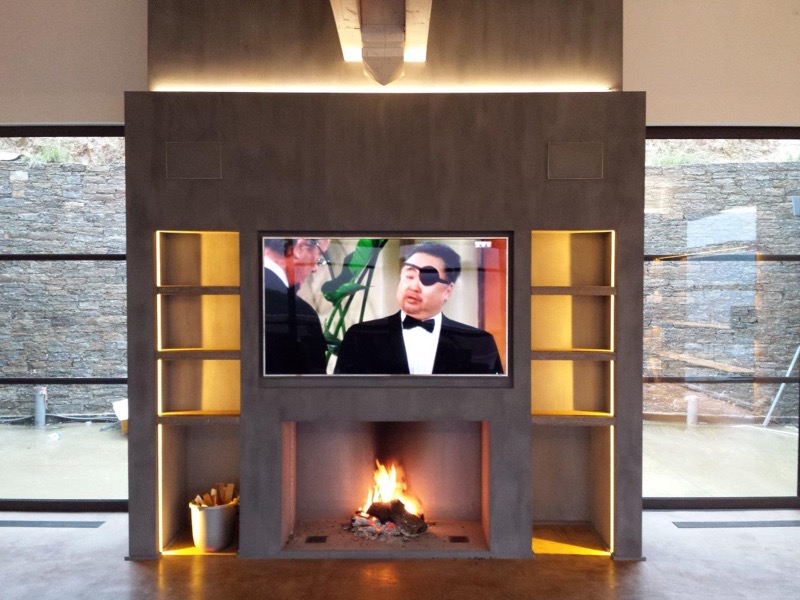 ​chantier france, projet priv&eacute; home cin&eacute;ma sonorisation compl&egrave;te, &eacute;clairage sripes led 2400k, lumi&egrave;re bougie