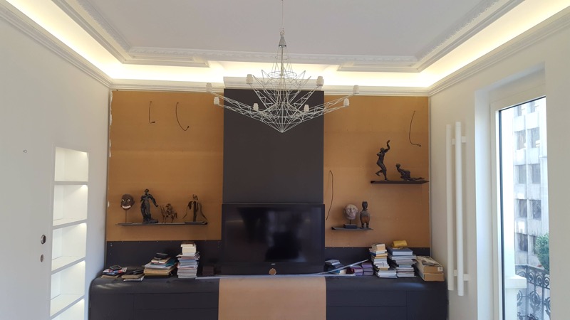 Private project, stripes LED , Brussels